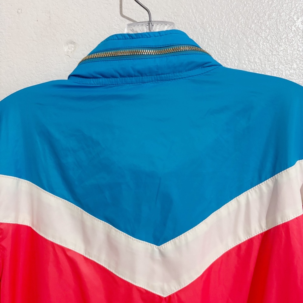 Aviator Nation Windbreaker Jacket in Neon Coral - Picture 8 of 10